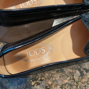 Tods, Patent leather driver loafer